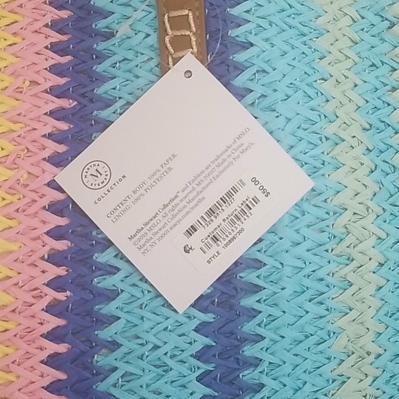 Martha Stewart Collection Beach Tote Handbag - Picture 4 of 6